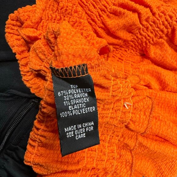 Bcx Juniors' Ruched Tank Top - Orange Size XL - Picture 4 of 4